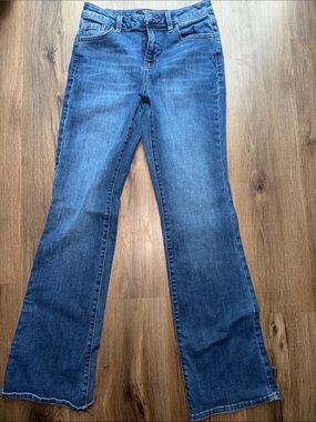 d. jeans Medium Blue Flare Wide Leg Denim